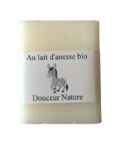 Savon au lait d’anesse bio – Nature – 100g